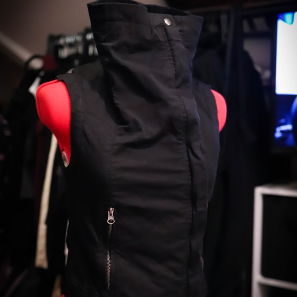 Zara Black High Neck Futuristic Cyber Vest - Picture 3 of 6